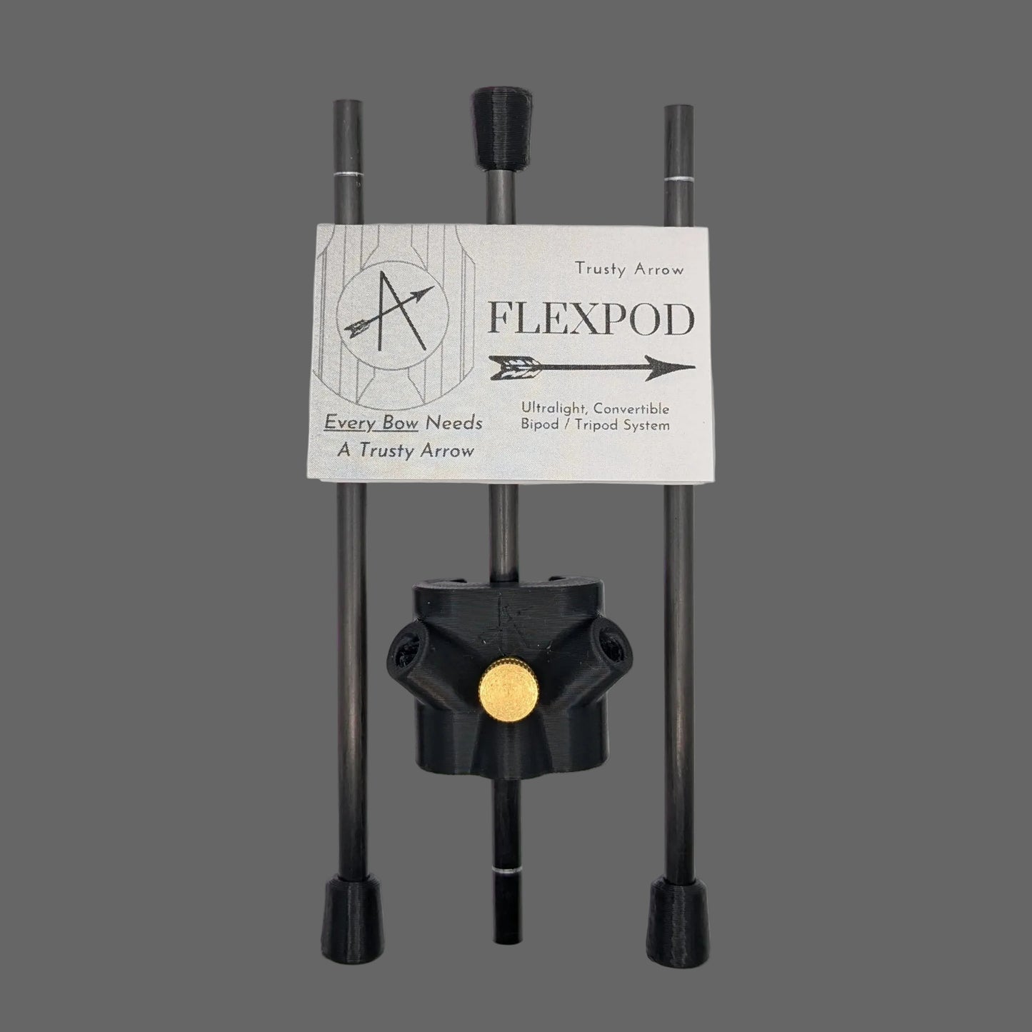 FLEXPOD – Ultralight Convertible Bipod / Tripod for Pic Rail Bows